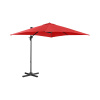 Uniprodo Svietidlo - červené - štvorcové - 250 x 250 cm - otočné UNI UMBRELLA 2SQ250RE