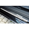 Prahové lišty Honda Civic IX 2012-2016 Hatchback/combi • nerez s karbonem • Alu-Frost
