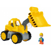 Nakladač Power Worker Wheel Loader + Figurine BIG pracovný stroj 47 cm - gumene kolesa od 2 rokov