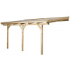 Drevená zahradná pergola 671 (4,2x3 m)
