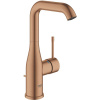 GROHE Essence páková umývadlová batéria s otočným výtokom, s odtokovou súpravou s tiahlom, výška výtoku 211 mm, kartáčovaný Warm Sunset, 32628DL1