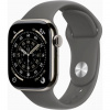 Apple Apple Watch Series 11 Cellular 42mm Apple Watch Series 11 Cellular 42mm prírodný titan / skálovo šedý športový remienok S/M Strieborná