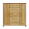 Casarredo DK-125 komoda s 5 zásuvkami morenie gray