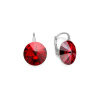 Náušnice červené Rivoli so Swarovski Elements Sweet Candy K112212SC Scarlet 12 mm