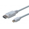 Digitus DisplayPort připojovací kabel, mini DP/M - DP/M 3.0m AK-340102-030-W