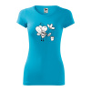 Dámske tričko I VČIELKA Tyrkysová 134 | 8 rokov