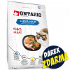 Ontario 2kg suché krmivo pre mačky CAT LONG HAIR kačica & losos