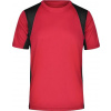 DAIBER JN 306 / Pánske bežecké tričko - red/black XXL