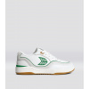 UBA Gum White Leather Green Logo Sneaker