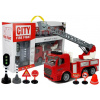 LEAN TOYS Hasičské auto so značkami