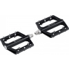pedály FORCE STEEP hliníkové, prům. ložiska, černé