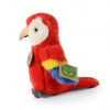 Plyšový papagáj červený ara 16 cm ECO-FRIENDLY