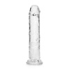 RealRock Crystal Clear Realistic 7″ priehľadné dildo s prísavkou 20 x 3,8 cm