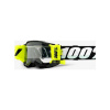 100% SPEEDLAB Cyklistické okuliare - ACCURI 2 JR FORECAST - čierna/biela/žltá