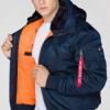 ALPHA INDUSTRIES MA-1 HOODED (rep.blue) 158104 07 bunda modrá ALPHA INDUSTRIES 01-0068