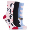 WILD feet Dámske módne veselé vtipné bavlnené ponožky TUČNIAKY 3 páry