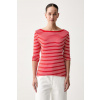 Tommy Hilfiger tričko s dlhým rukávom dámske bavlnené WW0WW49928 červená XS