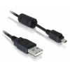 Delock USB kábel USB 2.0 USB-A zástrčka, UC-E6 1.83 m čierna 82414; 82414