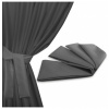 Stuha na upínanie záhradných závesov 160x8 cm tmavošedá Šedá