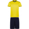 Roly Pánsky a detský futbalový set, dres + šortky, UNITED, viac farieb Farba: YELLOW/NAVY BLUE, Veľkosť: M