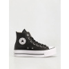 Converse Chuck Taylor All Star Lift Hi (black/black/white) 37, čierna