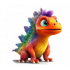 CUKROVÁ TLAČ Opłatek na Tort Cukrová hmota Sladký dinosaurus #6 + MENO