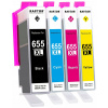 4x ATRAMENT PRE HP 3525 4615 5525 6520 6525 655XL
