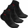 Wilson Socks Black 40-46 (Wilson Quarter Sock 3 Paríž 39-46 tenisové ponožky)