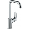 Hansgrohe Focus E2, páková umývadlová batéria 240, s otočným výtokom a výpusťou, chrómová, HAN-31609000