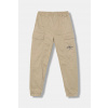 Detské nohavice Calvin Klein Jeans CARGO IB0IB02270.9BYA béžová 152