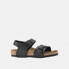 Birkenstock Detské čierne Regular sandále Birkenstock New York Birko-Flor