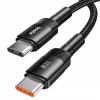Kábel Boste USB typ C - USB typ C 1 m čierny