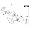 Kryt brzdy 142783-7 pre Makita (Kryt brzdy komplet 142783-7 pre Makita EA3201S, EA3501S)