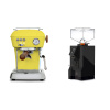 Ascaso Dream PID, Sun Yellow + Eureka Mignon Perfetto, BL black