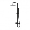 OMNIRES Contour - Sprchový set s termostatom, priemer 25 cm, kefovaný antracit CT8044AT