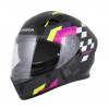 Prilba Orbit Track CASSIDA (čierna/ružová/fialová/žltá fluo/biela) S