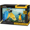 Cubic Fun Puzzle 3D National Geographic Zagrożone zwierzęta - Ara Szafirowa