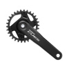 Stred SHIMANO Cues U4000 175mm 30z. 9/10/11-k. čierny na štvorhran bez ložísk