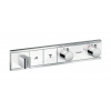 Hansgrohe RainSelect vaňová/sprchová batéria podomietková s termostatom chrómová-biela 15355400