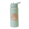 Saro Baby Termoska s náustkom Farba: Mint - motív Gepard, Objem: 500 ml