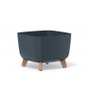 Prosperplast Květináč GRACIA SQUARE ECO WOOD 24 cm - barva: antracit ECO