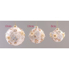 Vetur BV Sklenená vianočná guľa so zlatým vzorom 12cm