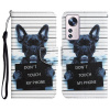 Peňaženkové 3D puzdro COLORED na Xiaomi 12 Lite – Čierny pes