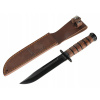 Mil-Tec Tactical Knife 15367000 (Ka-Bar Circle USMC 1217 Kožená vagina repro)