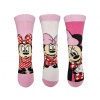 Minnie Mouse - licencie Dievčenské ponožky - Minnie Mouse 111, biela/ružová Farba: Mix farieb, Veľkosť: 23-26