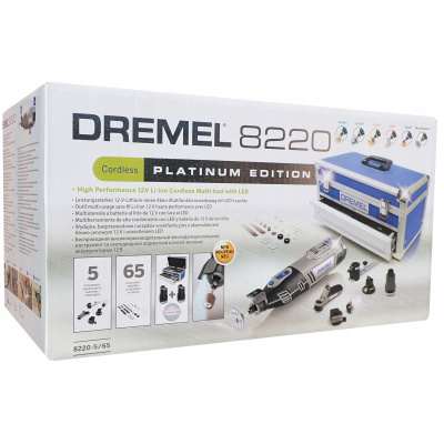 DREMEL F0138220JC 8220-1/5 - 12V Lithium battery multitool with 5