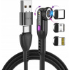 Kábel STATIK USB - USB typ C / microUSB / Lightning 2 m čierny