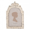 Clayre & Eef Béžový antik fotorámik so zdobením - 16*2*25 cm / 13*18 cm - Clayre & Eef