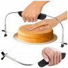 STRUNOVÝ NÔŽ NA REZANIE PIŠKÓTOVEJ TORTY, ERGONOMICKÁ RUKOVÄŤ, ZOSILNENÝ