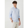 Ľanová košeľa Medicine RS25.KDM090 modrá S